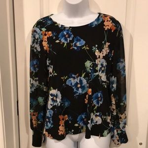 Calvin Klein Floral Printed Blouse Size S
